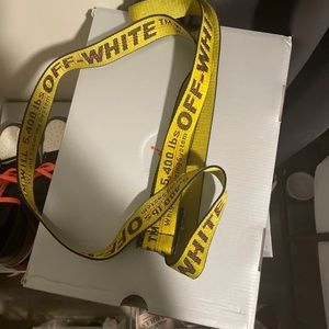 Off white industrial belt